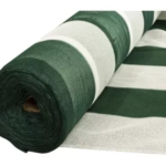 Media sombra 80% x 4mts de ancho - Verde y blanca