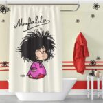 Cortina de baño mafalda tela de teflon 3